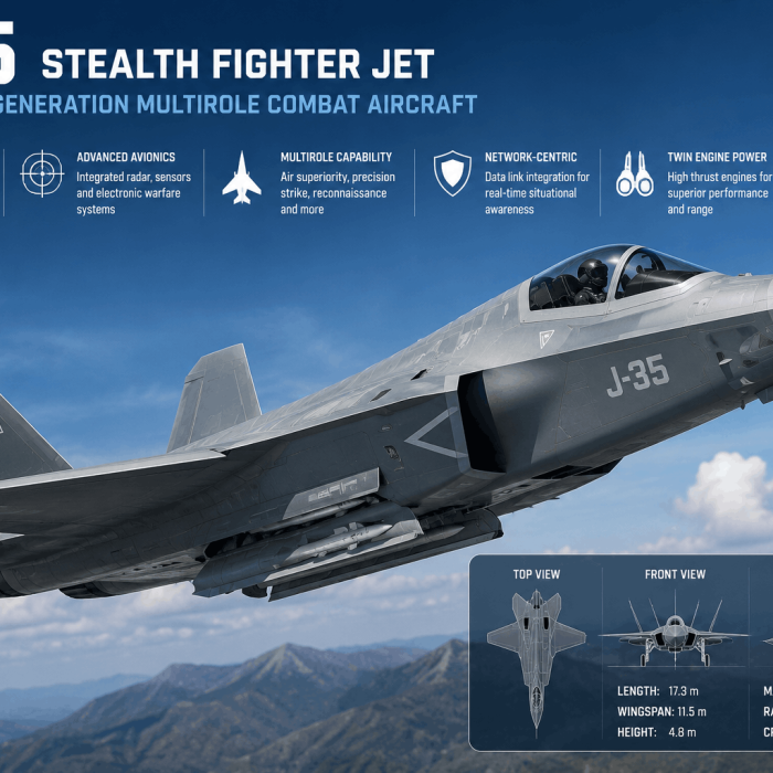 J-35 Fighter Jet: China’s New Generation of Stealth Aviation